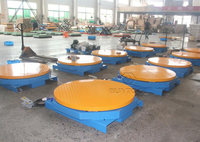 Small Pallet Low High Profile Stretch Wrap Turntable Stretch Wrapper Machine 48 Inch Round Rotable 2