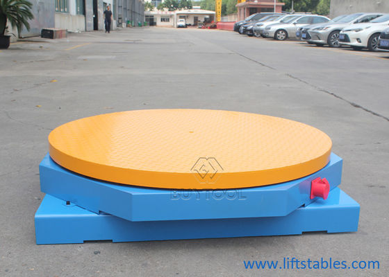 Small Pallet Low High Profile Stretch Wrap Turntable Stretch Wrapper Machine 48 Inch Round Rotable