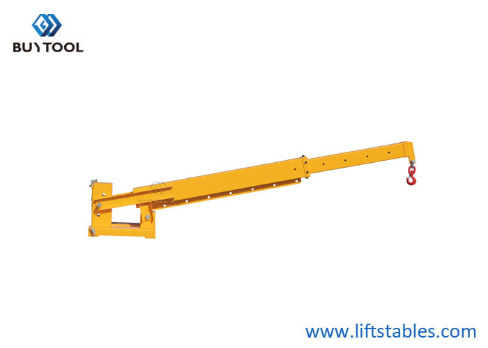 Telescopic Adjustable Hoist Forklift Attachment Jib Boom Crane 6000 Lb Lift Capacity Truss
